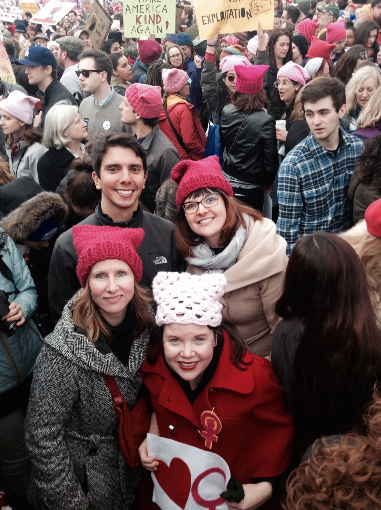 SU community members at the Women's March